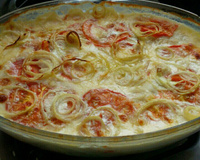 Filé de merluza assado com leite de coco