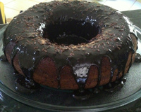 Bolo de chocolate de liqüidificador