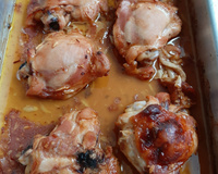 Coxa e sobrecoxa no forno