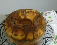 Bolo mesclado de liquidificador