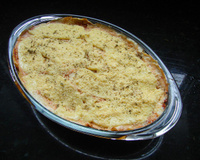 Lasanha vegetariana de massa de crepes com ricota