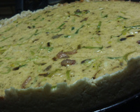 Quiche de alho poró