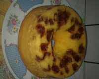 Bolo de milho cremoso com goiabada