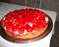 Torta de morango com iogurte