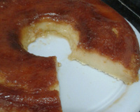 Pudim de pão no microondas