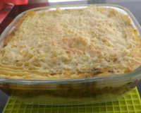 Escondidinho de batata com lombo de porco desfiado