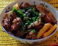 Costela com mandioca simples