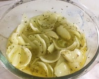 Salada de cebola sem acidez e gosto de cebola