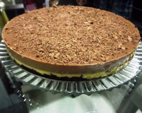 Torta de maracujá com chocolate