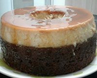 Bolo pudim de chocolate