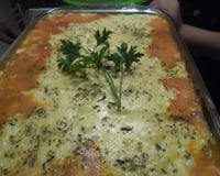 Escondidinho de carne moída e mandioquinha salsa