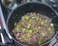 Refogado de abobrinha com carne