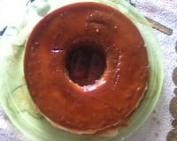 Pudim de leite condensado e creme de leite