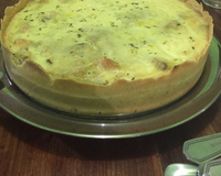 Quiche de abobrinha com creme
