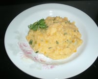 Polenta com pedaços de milho