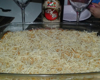 Torta de frango com batata palha