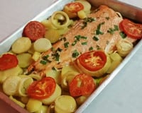 Salmão no forno