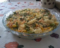 Macarrão com brócolis ao molho branco