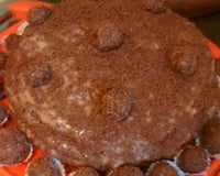 Bolo molhadinho e gelado de chocolate