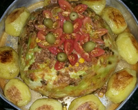 Repolho recheado da tais