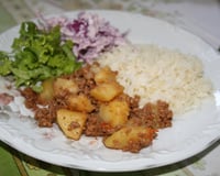 Carne Moída com Batatas Rapidinha