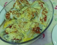 Repolho recheado com carne moida