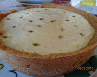 Torta de mousse de maracujá fácil