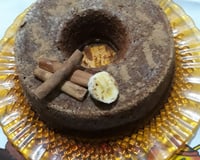 Bolo integral com iogurte e banana