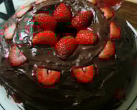 Bolo de iogurte e creme de avelã