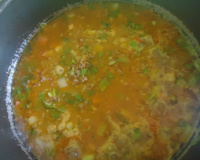 Carne moída simples com salsicha