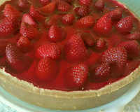 Torta gelada de morango