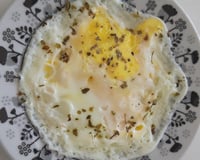 Ovo frito no Microondas