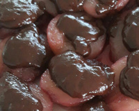 Pêra com chocolate