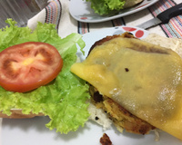 Hambúrguer de grão-de-bico