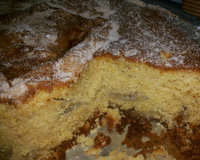 Bolo de fubá com banana