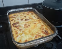 Frango desfiado ao creme de milho