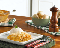 Escondidinho de estrogonofe