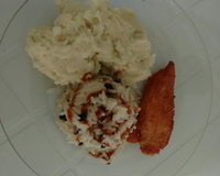 Purê de batata doce com salsinha