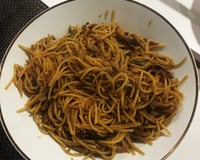 Macarrão com shimeji