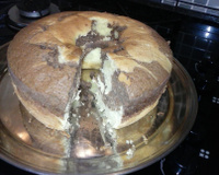 Bolo mármore de laranja