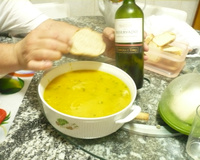 Sopa creme de abóbora cabotiá