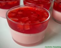 Gelatina com morango