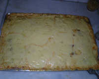 Lasanha de pão francês amanhecido