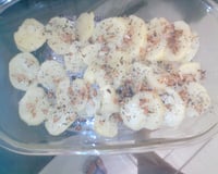 Batata assada com alho e azeite