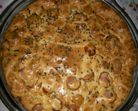 Torta rápida de salsicha