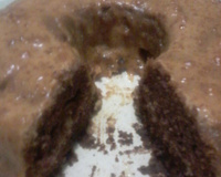 Bolo de chocolate com paçoca diet