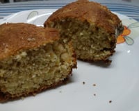 Bolo de aveia e maçã