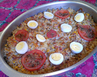 Arroz de forno prático da Bruninha