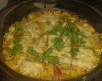 Abobrinha com queijo