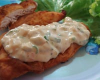 Peixe Empanado com Molho Tártaro